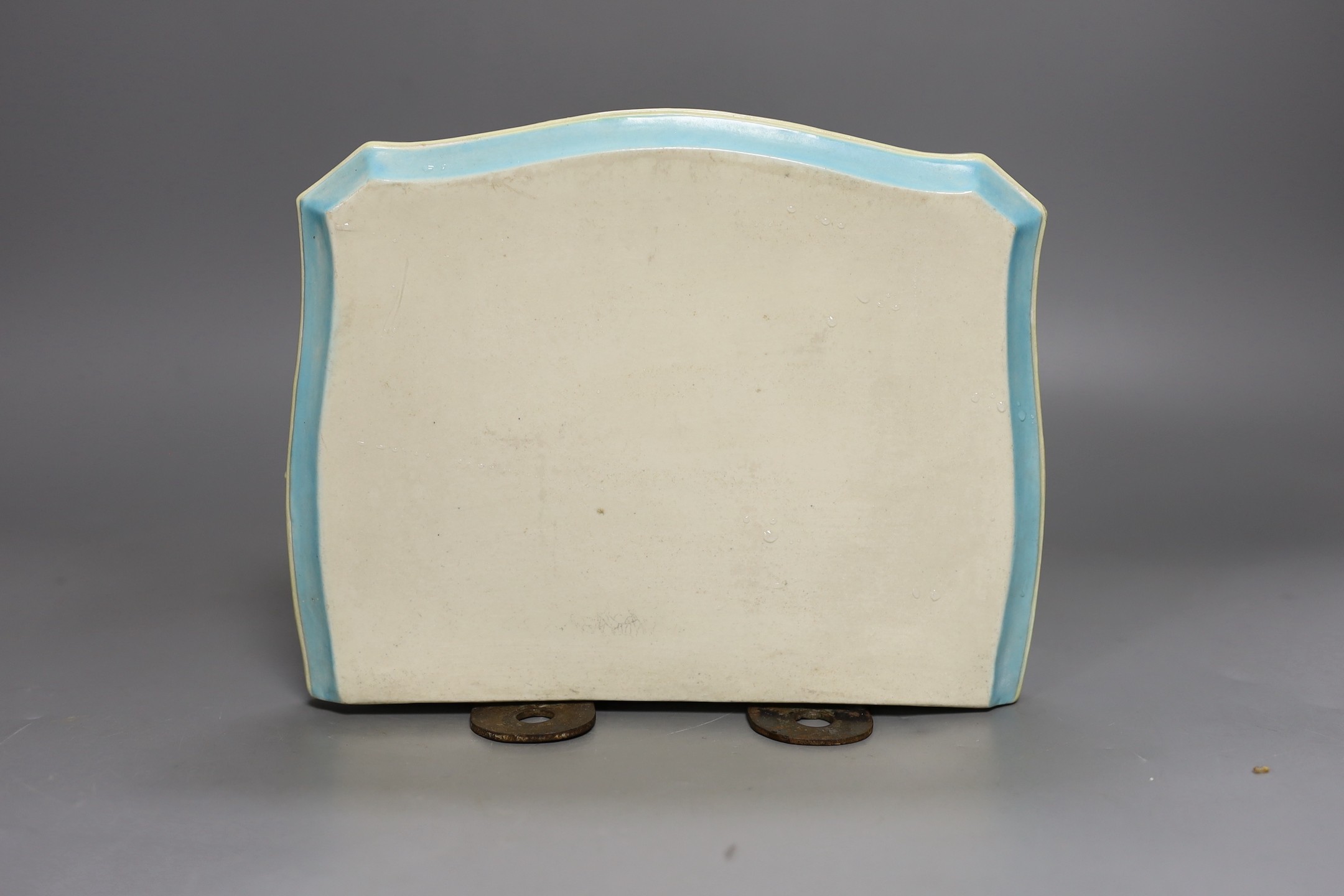 A late Victorian Royal Worcester majolica wall bracket, 23cm high